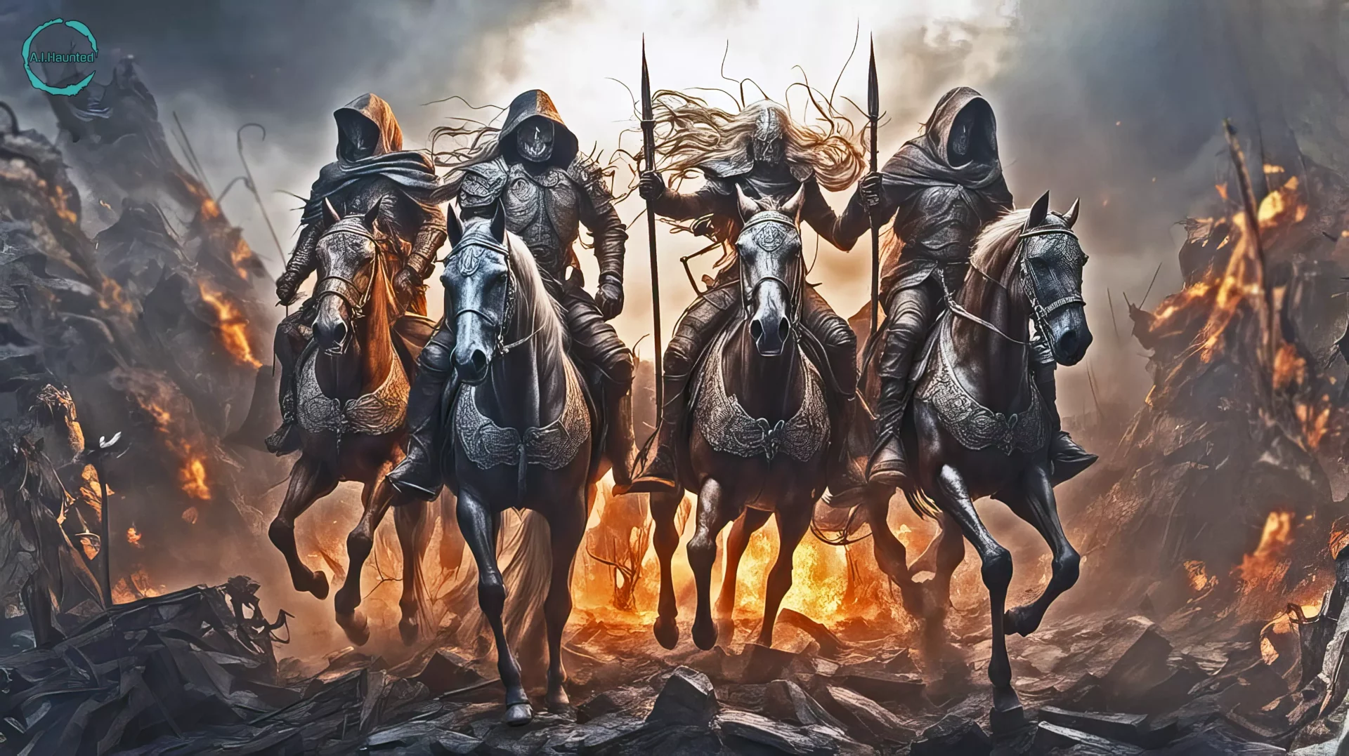 The Lamb of God opens the first Four of the seven Seals