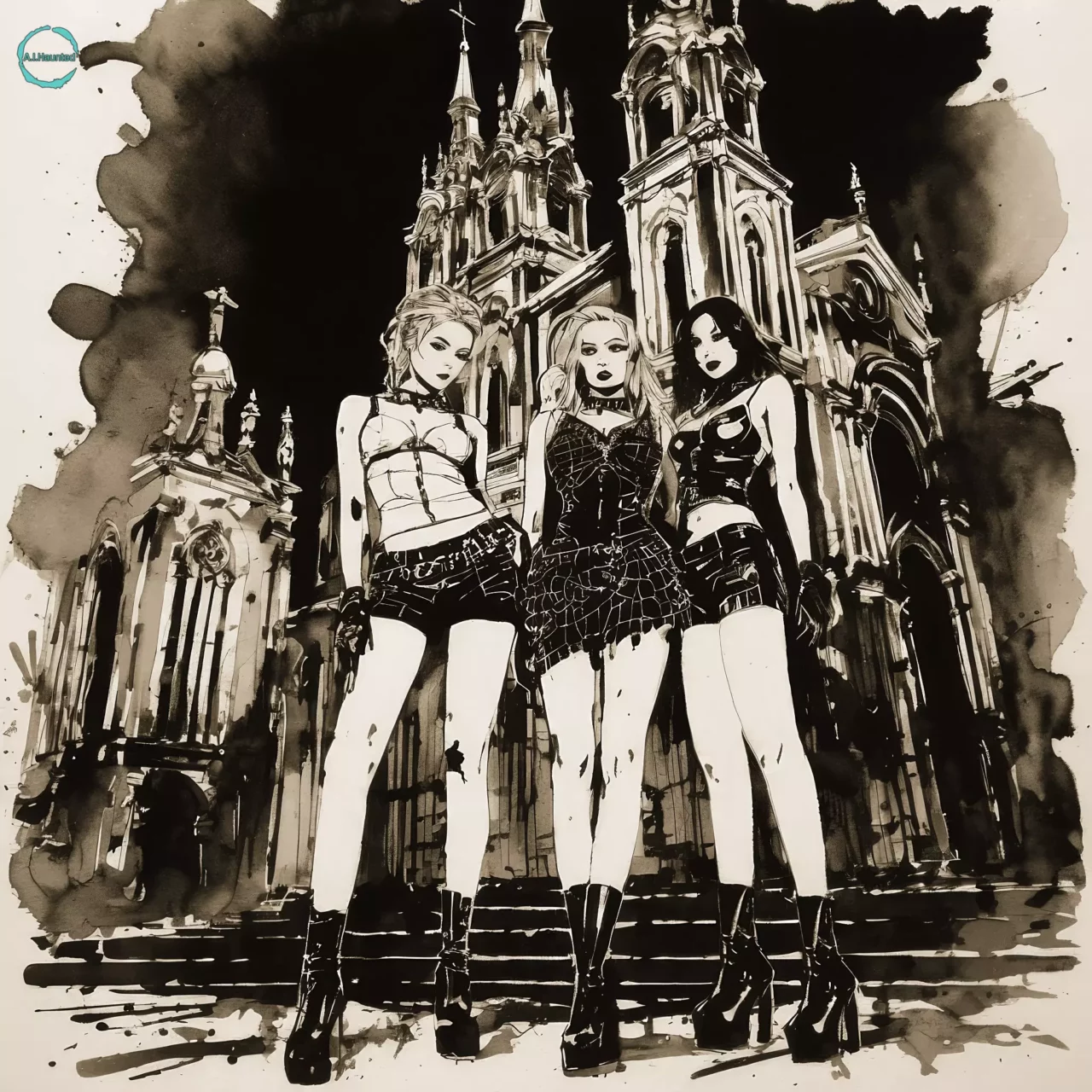 Three Graces ready for Church