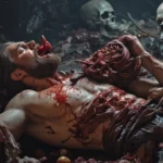 Damned to eat his Flesh